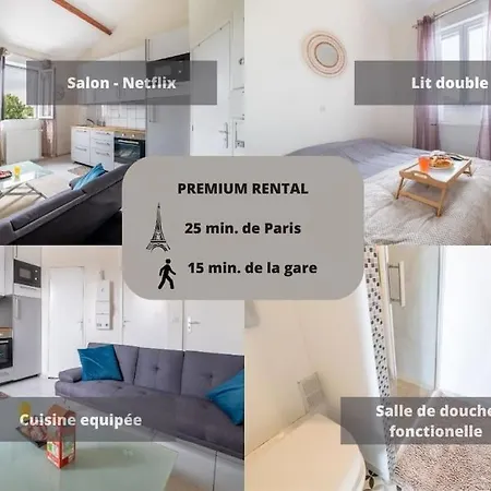 Chichome-26m2- 25 Min Paris Apartment *